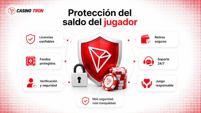 Protección del saldo en un casino TRON